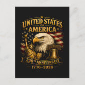 アメリカ合衆国建国250周年イーグル シーズンポストカード (正面)