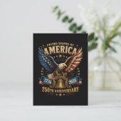 アメリカ合衆国建国250周年イーグル ポストカード (スタンド正面)
