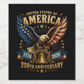 アメリカ合衆国建国250周年イーグル ワインラベル (シングルラベル)