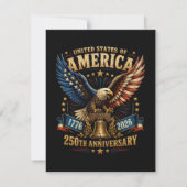 アメリカ合衆国建国250周年イーグル 招待状 (裏面)