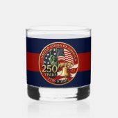 アメリカ合衆国建国250周年エンブレム ウイスキーグラス (裏面)