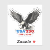 アメリカ合衆国建国250周年記念ハクトウワシ シール (シート)