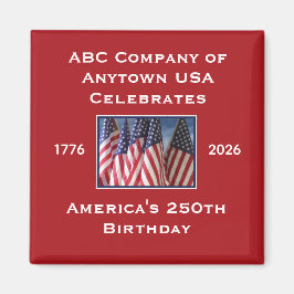 アメリカ合衆国建国250周年記念パトリオティックフラグ マグネット