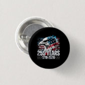 アメリカ合衆国建国250周年記念ロングTシャツ 缶バッジ (正面&裏面)
