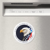 アメリカ合衆国建国250周年記念 アメリカワシシバイラブデザイン マグネット (インサイチュ (食洗機))