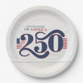 アメリカ合衆国建国250周年記念 ペーパープレート