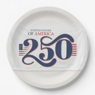 アメリカ合衆国建国250周年記念 ペーパープレート