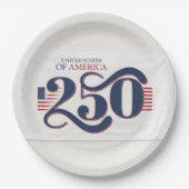 アメリカ合衆国建国250周年記念 ペーパープレート (正面)