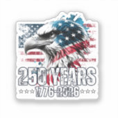 アメリカ合衆国建国250周年記念 長袖 シール (正面)