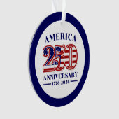 アメリカ合衆国建国250周年記念 1776–2026 オーナメント (正面)