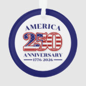 アメリカ合衆国建国250周年記念 1776–2026 オーナメント (裏面)