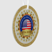 アメリカ合衆国建国250周年記念 1776–2026 オーナメント (正面)