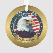 アメリカ合衆国建国250周年記念 1776–2026 オーナメント (裏面)