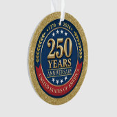 アメリカ合衆国建国250周年記念 1776–2026 オーナメント (正面)