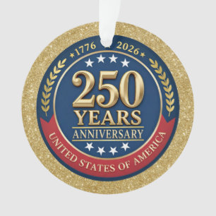 アメリカ合衆国建国250周年記念 1776–2026 オーナメント