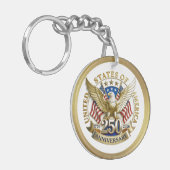 アメリカ合衆国建国250周年記念 1776–2026 キーホルダー (正面左)