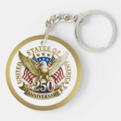 アメリカ合衆国建国250周年記念 1776–2026 キーホルダー (裏面)