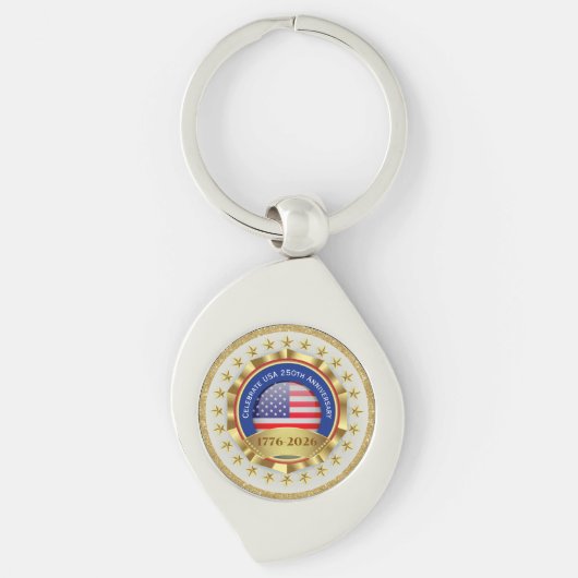 アメリカ合衆国建国250周年記念 1776–2026 キーホルダー (正面)