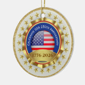 アメリカ合衆国建国250周年記念 1776–2026 セラミックオーナメント (左)