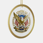 アメリカ合衆国建国250周年記念 1776–2026 セラミックオーナメント (右)