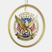 アメリカ合衆国建国250周年記念 1776–2026 セラミックオーナメント (左)