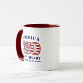 アメリカ合衆国建国250周年記念 | 1776–2026 マグカップ (正面左)