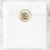 アメリカ合衆国建国250周年記念 1776–2026 ラウンドシール (バッグ)