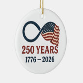 アメリカ合衆国建国250周年記念 1776-2026 愛国 セラミックオーナメント (右)