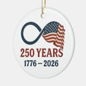 アメリカ合衆国建国250周年記念 1776-2026 愛国 セラミックオーナメント (左)