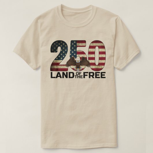 アメリカ合衆国建国250周年記念 Tシャツ (デザイン正面)