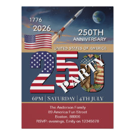 アメリカ合衆国建国250周年 アメリカ国旗 / 愛国 ポスター
