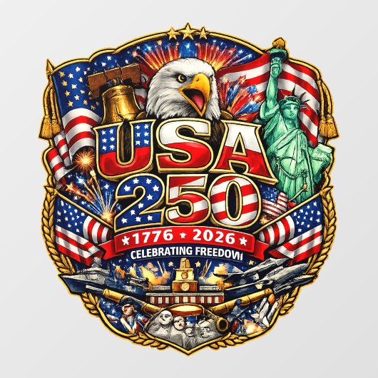 アメリカ合衆国建国250周年 ウィンドウサイン (シート)