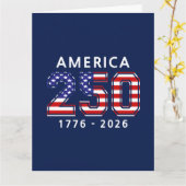 アメリカ合衆国建国250周年 カード (黄色い花)