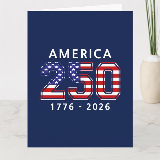 アメリカ合衆国建国250周年 カード (正面)