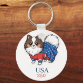 アメリカ合衆国建国250周年 キーホルダー (裏面)