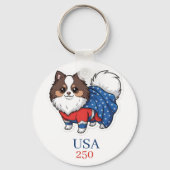 アメリカ合衆国建国250周年 キーホルダー (裏面)