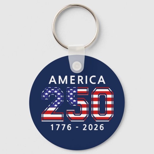 アメリカ合衆国建国250周年 キーホルダー (正面)