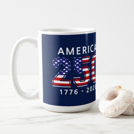 アメリカ合衆国建国250周年 コーヒーマグカップ (ドーナツ)
