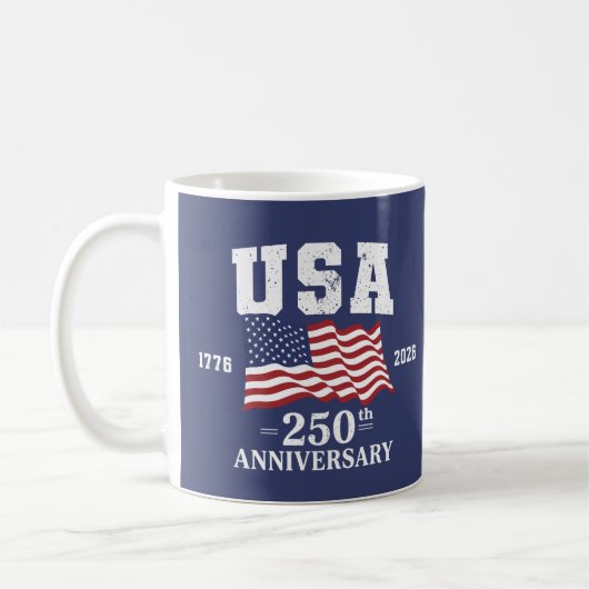 アメリカ合衆国建国250周年 コーヒーマグカップ (左)