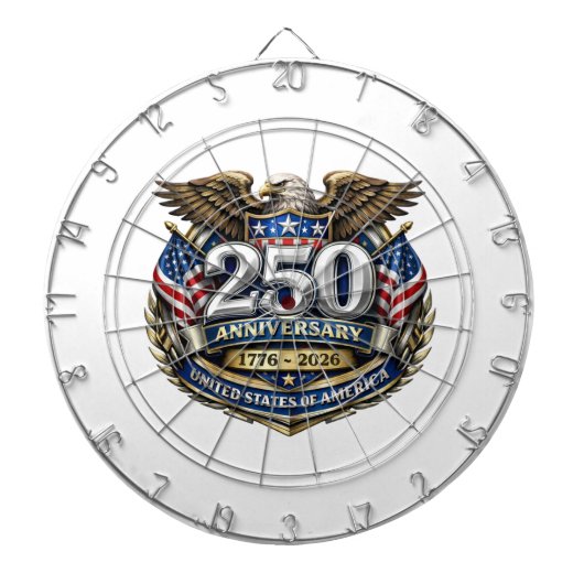 アメリカ合衆国建国250周年 ダーツボード (正面)