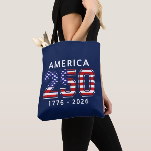 アメリカ合衆国建国250周年 トートバッグ (クローズアップ)