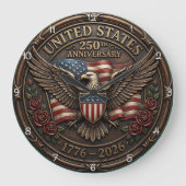 アメリカ合衆国建国250周年 ラージ壁時計 (正面)