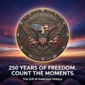 アメリカ合衆国建国250周年 ラージ壁時計