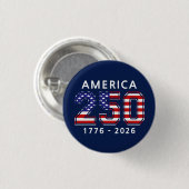 アメリカ合衆国建国250周年 缶バッジ (正面&裏面)