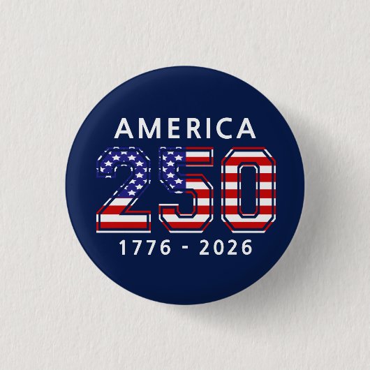アメリカ合衆国建国250周年 缶バッジ (正面)