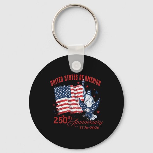 アメリカ合衆国建国250周年 1776-20 キーホルダー (正面)
