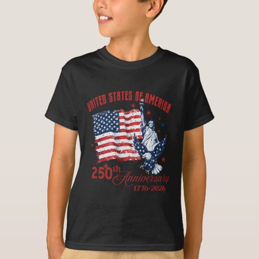 アメリカ合衆国建国250周年 1776-20 Tシャツ (正面)