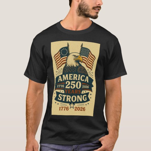 アメリカ合衆国建国250周年 Tシャツ (正面)