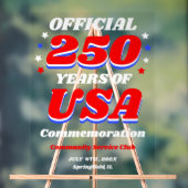 アメリカ合衆国建国250年祭 アクリルサイン (ニュートラル)