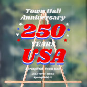 アメリカ合衆国建国250年記念自治体庁舎記念式典 アクリルサイン (ニュートラル)